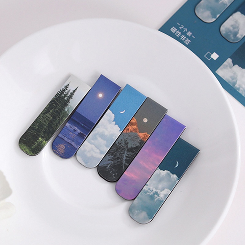 2Pcs/Set Bookmarks Beautiful N - Paperclip Magnetic Set recension och pris