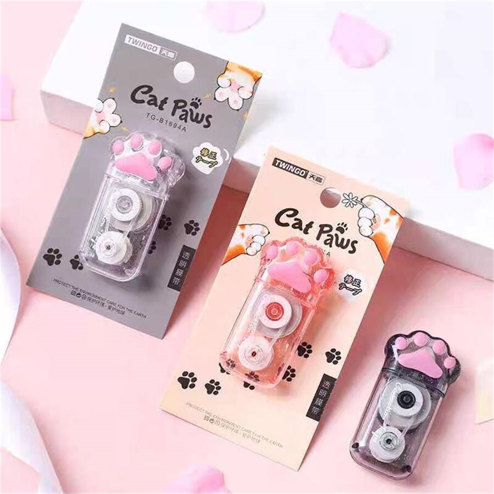 1PCS 6M Cartoon Cat Claw Corre - Correction Tape Roller recension och pris