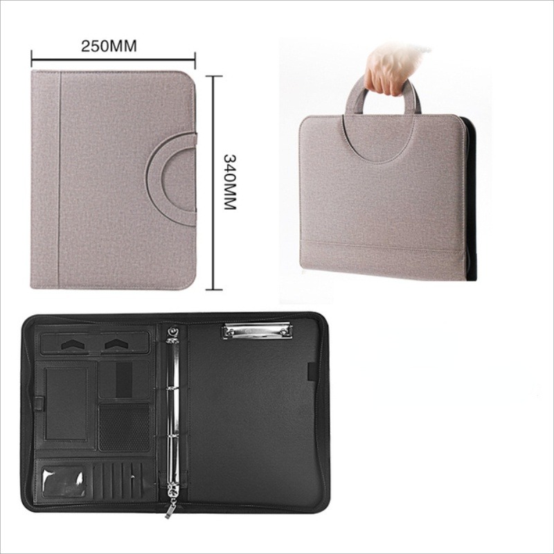 1Pc A4 PU Leather Zipper File  - Portfolio Folder Zip recension och pris