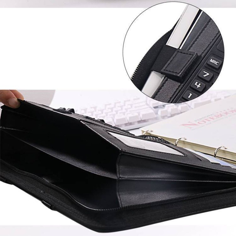 1Pc A4 PU Leather Zipper File  - Portfolio Folder Zip recension och pris
