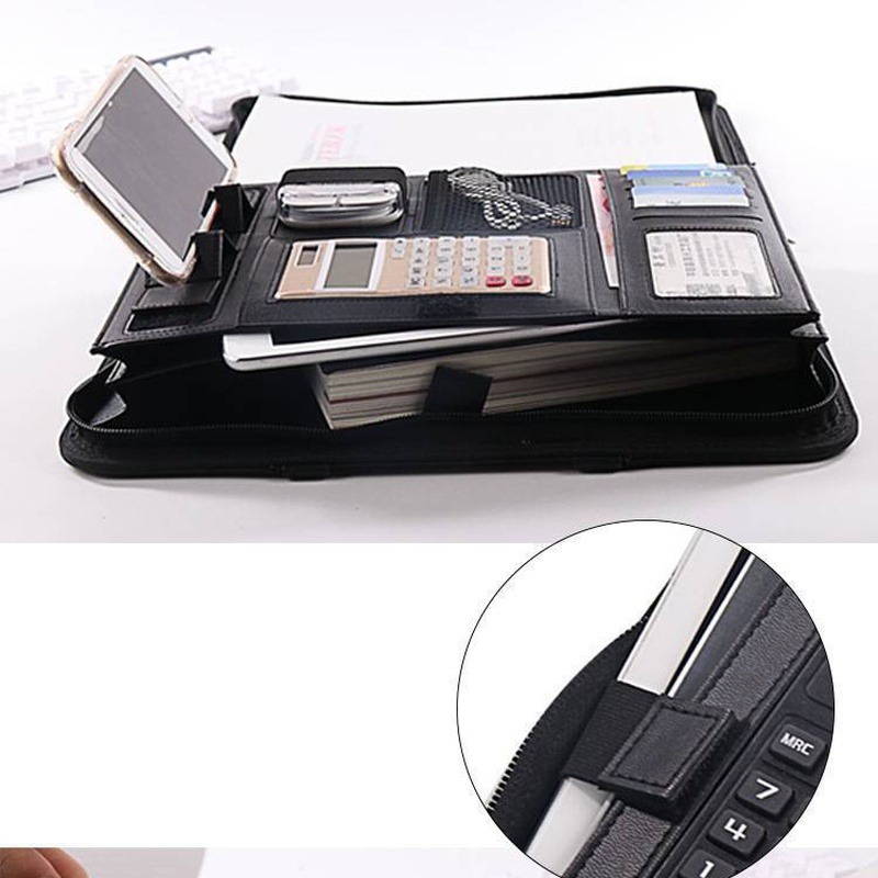 1Pc A4 PU Leather Zipper File  - Portfolio Folder Zip recension och pris