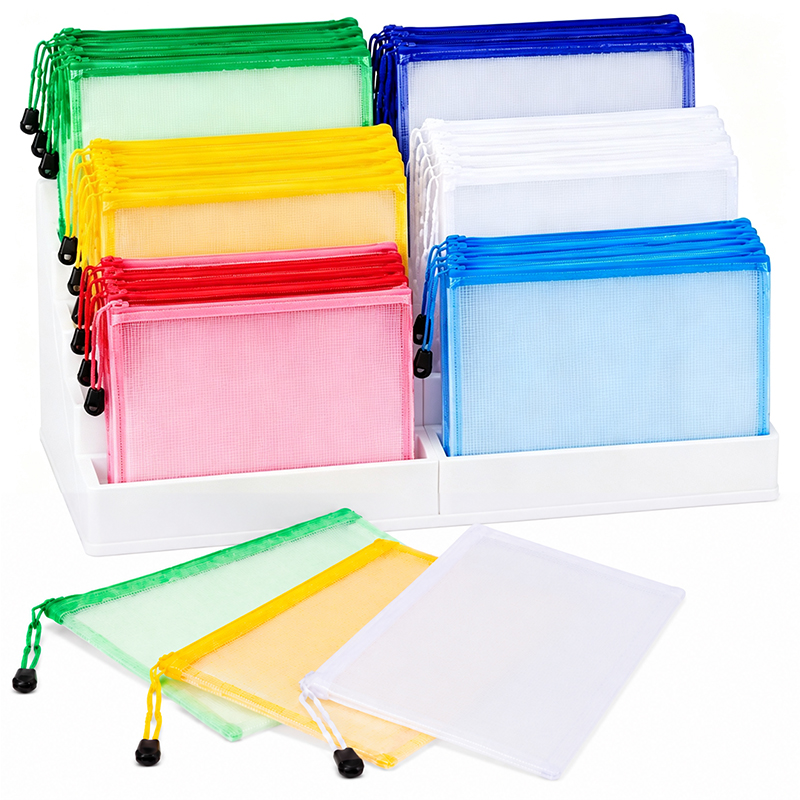 5/20PCS A4/A5 Mesh Zipper Pouc - Portfolio Folder Zip recension och pris