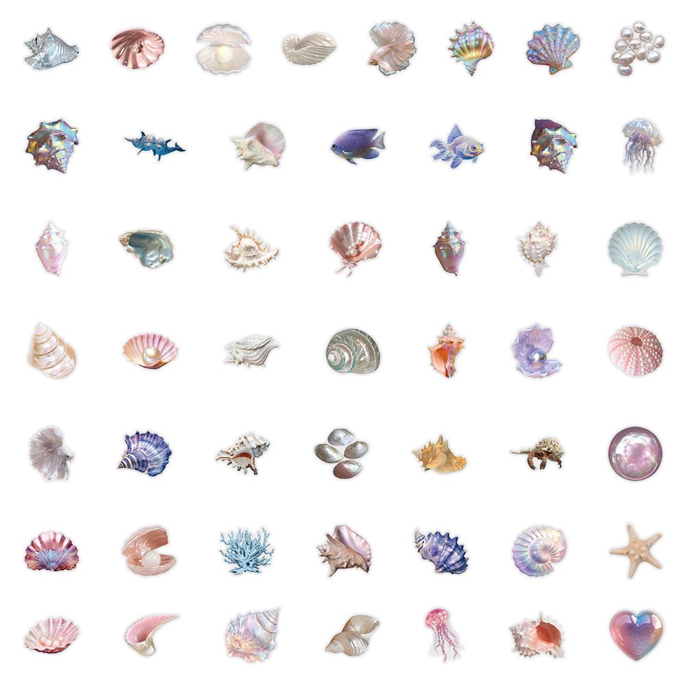 50pcs Cartoon Shell Graffiti S - Memo Pad Sticky recension och pris