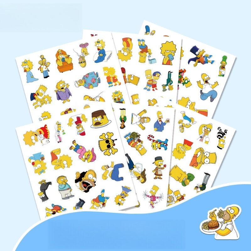 The Simpsons Homer Marge Bart  - Memo Pad Sticky recension och pris